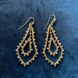 KENDRA SCOTT ALICE DROP EARRINGS GOLD